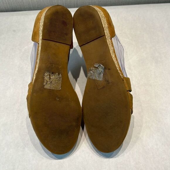 Aldo Moewen Wedge Sandal Espadrille Camel Tan Womens Sz 6 - Picture 6 of 8